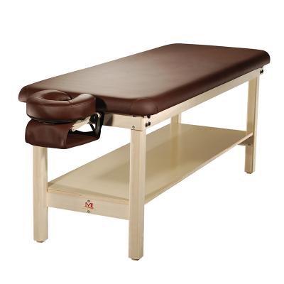 China Modern Physiotherapy Facial Thai Stationary Wooden Bed Massage Table Massage Bed Spa Stationary Massage Bed for sale