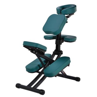 China Modern PVC Folding Massage Chair Lightweight With Carry Cover Portable Massage Tattoo Chair for sale