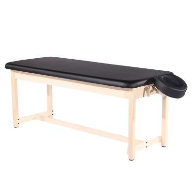 China Camilla De Masajes Stationary Wood Massage Modern Cosmetic Facial Table Bed Beauty Salon Massage Bed for sale