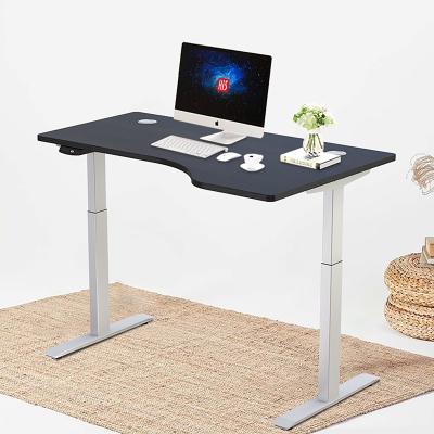 China (Size) Hi5 Jiangsu Sit Standing Table Electric Portable Adjustable Aoke Bamboo Standing L Shaped Standing Desk for sale