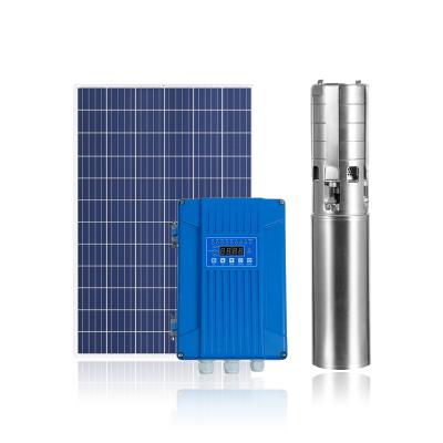 China sumbersible irrigation solar dc pump for deep well water pump, solar pump kit for well, abyssinian well solar water pump for sale