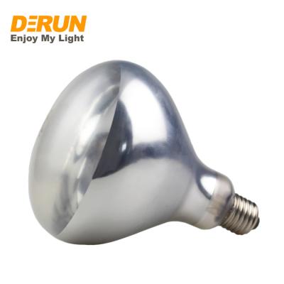 China 125W 150W 175W 250W E26 E27 TPFE 125W 150W 175W 250W E26 E27 TPFE Hard Glass Heater Lamp Water Proof and Reflector Brass Bulb R125 PAR38 Explosion Proof Infrared Coating Bulb for sale