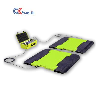 China Fully Waterproof Electronic Portable Axle Weigh Load Pads Scale For Trucks And Small Car Axle for sale