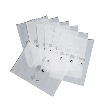 China Security Manufacturers Wholesale Spot Bags Translucent Frosted Apparel Packaging Ziplock Bags for sale