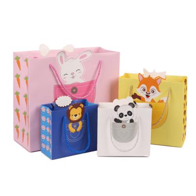 China Recycled Materials Cartoon Gift Bag Paper Bag Clothing Gift Gift Envelope Handbag for sale