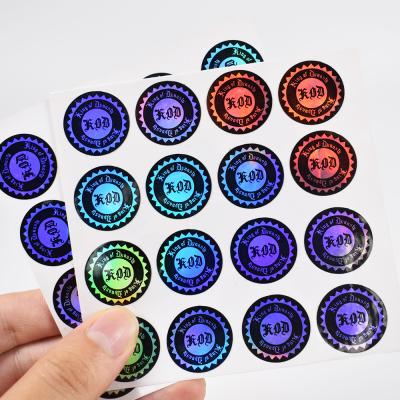 China Anti-Counterfeit Fast Delivery Custom Printing Adhesive Sticker Label Packaging Waterproof Label Holographic Sticker for sale