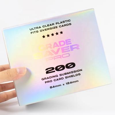 China Custom Printed Recyclable Iridescent Holographic Packaging Box Rainbow Color Paper Packaging Box for sale