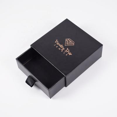 China Recyclable Luxury Custom Printing Cardboard Ribbon Rope Slip Gift Box Sleeve Drawer Box Gift Packaging for sale