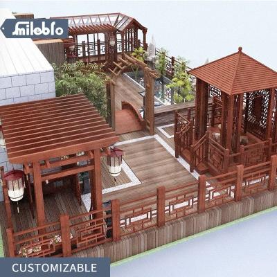 China Bro Smile Gazebo House Gazebo Custom Aluminum Waterproof Prefab Pergola Garden Gazebo Easily Assembled Outdoor Gazebo for sale