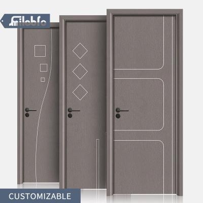 China Bro's Smile Hardware Hot Sale Arabic Style Toilet Waterproof Dubai Standard Interior Doors Wpc Engineering Door Compound WC Door for sale