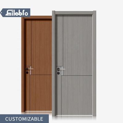 China China bro smile sound insulation factory high grade custom crystal wood interior bedroom doors carbon doors low cost modern doors for sale