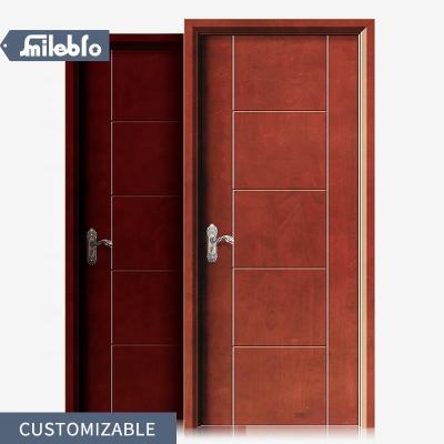 China Hot Sale MDF HDF Waterproof Wooden Smile Bro Factory Door For Hotel/Apartment/School/House Project Melamine Doors Cheap Price Interior Door for sale