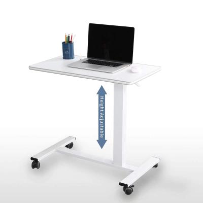 China Easy Installation Customized Portable Standing Desk for Laptop Computer Hospital Medical Adjustable Bed Side Table with Wheels for Patient for sale