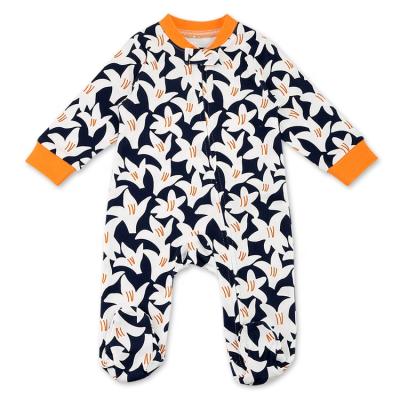 China 100% Newborn Baby Rompers Jumpsuit Zipper Pajamas Long Sleeves Cotton Baby Clothes Baby Zipper Jumpsuit for sale