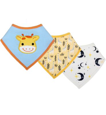 China Saliva Washable Organic Towel Triangle Baby Cotton Bibs Newborn Baby Teething Bibs for sale