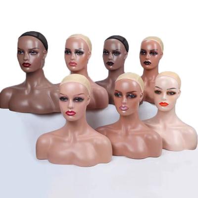 China With Female Wig Mannequin Head With Shoulder For Display Mannequin Head With Shoulder For Wig Jewelry Makeup Hat Sunglass Display for sale