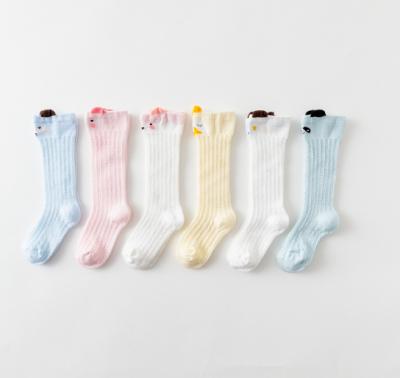 China Summer Viable Cute Animal Knee Spring Long Tube Top Socks Cozy Newborn Baby Socks for sale