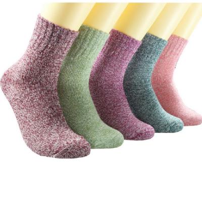 China Viable Thicken Cashmere Snow Boots Women's Autumn And Winter Knitted Socks Volume for sale