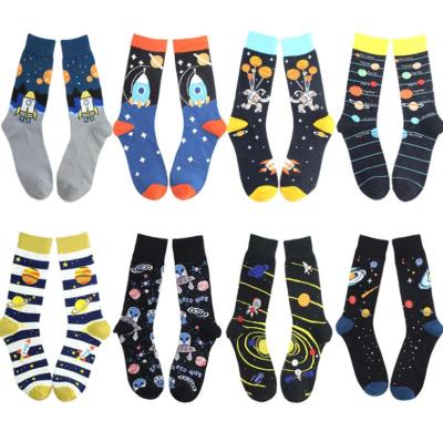 China Breathable Warm Selling Cotton Men Universal Star Profile Fashion Foreign Socks for sale