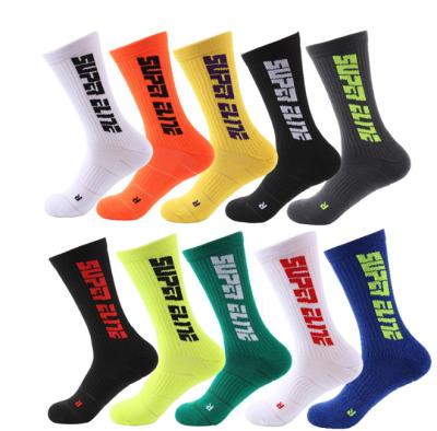 China Wholesale Custom Athletic Men Women Non Slip Towel Bottom Fashion Sport Hoops Athletic Crew Socks Basketball for sale