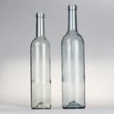 China Kitchen Storage Customized Empty Creative 750ml Wine Bottle In Clear for sale