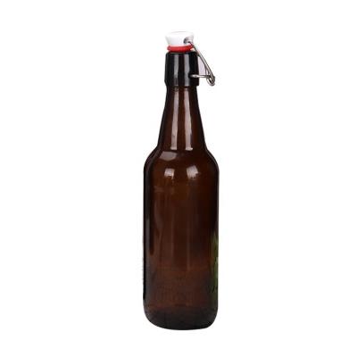 China Kitchen Storage China Supply Bulk Beer Bottle With Swing Top Caps for sale