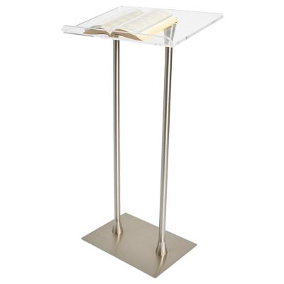 China Clear Top Outdoor Acrylic Church Glass Lectern Podium Lectern BDP-003-01 for sale