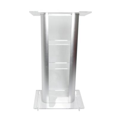 China Acrylic Panel Lectern Modern Texture Podium With Lucency White Sides BDP-004-02 for sale