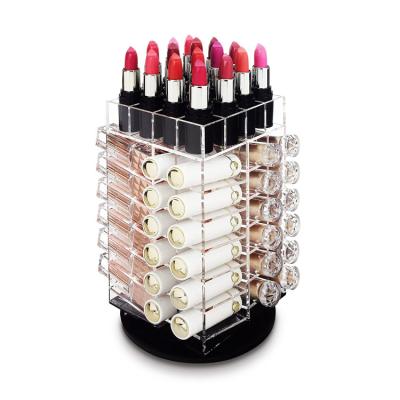 China Modern Acrylic Cosmetic Lipsticks Tower Organizer For Lipsticks Storage Display Rack Holder TCD-LD-3 for sale