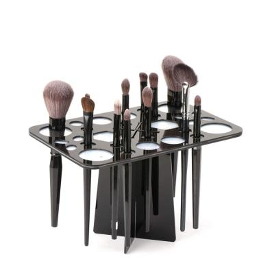 China Makeup store; Best Selling Home Makeup Black Cosmetic Brushes Show Acrylic Box Set TCD-BD-6 for sale