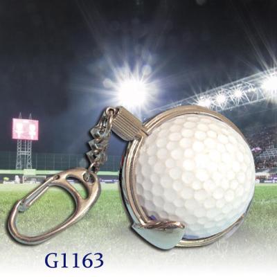 China OEM Design Good Quality Metal Golf Ball Holder Key Chain Metal Golf Ball Holder Key Chain For Golfer for sale