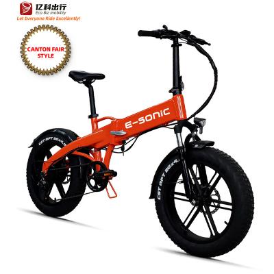 China Hot Selling Fat Ebike Folding E Bike New 20 Inch Fat Tire Electric Bicycle 500W Motor MTB Brushless Folding E Bike 7 Speed for sale