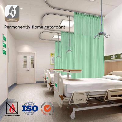 China Custom Fireproof Ward Blackout Blackout Privacy Blackout Compartment Medical Emergency Room Hospital Curtains for sale