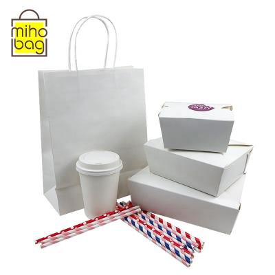 China Best Goods Disposable Food Salad Container Disposable Kraft Paper Box for sale