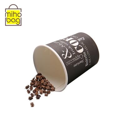 China 280ml 500ml Disposable 100% Biodegradable Coffee Paper Cup for sale