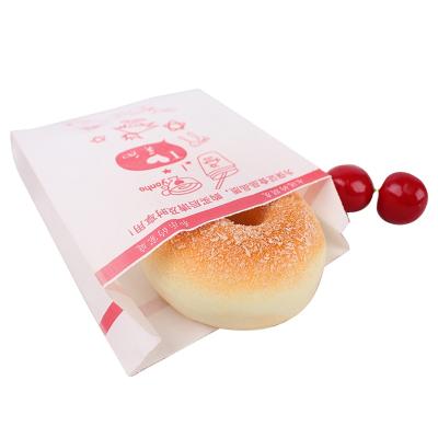 China Good quality disposable bread paper bag /grease proof bread bag and take away fast food for sale