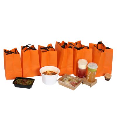 China Recyclable Promotional PP Coated Grocery Handle Non Woven Bag for sale