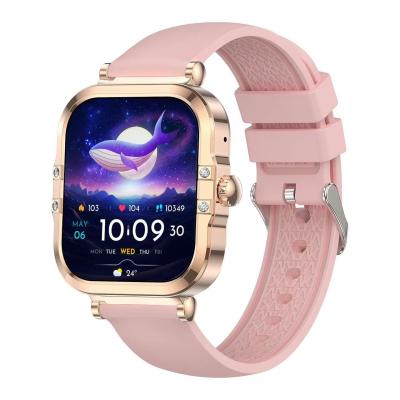 China Wearable Stylish Smartwatch Square Shape Water Resistance Long Battery Life for sale