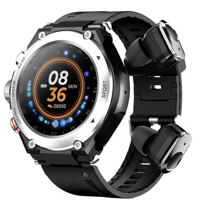 China Verbeter uw actieve levensstijl met TWS Smart Watch draadloze oordopjes en fitness tracker Rainbuvvy T96 zilver Te koop