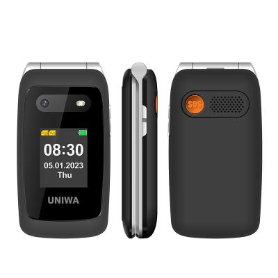 China UNIWA V202T Black Old Person Smart Phone 1450mAh SOS Button High Strength for sale