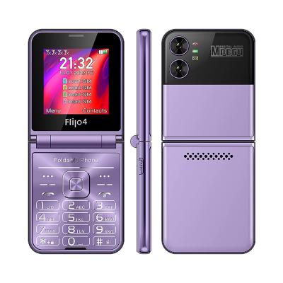 China Ouderen F265 2.55''4 SIM-kaarten Flip Button Phone 1400mAh Camera Bluetooth FM Radio 2G Te koop