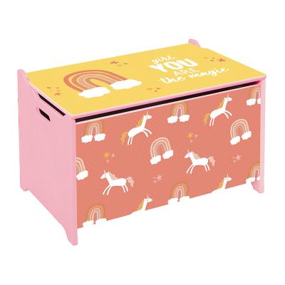 China Gray Color Children's Cabinet Kids Furniture Storage Box Modern Caramel and Wooden Toy Bench Toy Chest Friends for sale