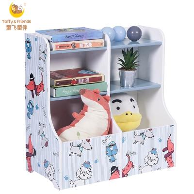 China Modern Caramel Bookshelf and Friends Children's Cabinet Wooden Children's Shelf for sale