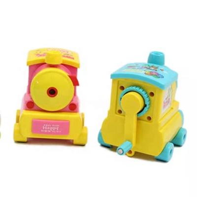 China School Office Home Bookstore OEM Super Cartoon Train Truck Office and School Desk Pencil Sharpener for Kids for sale