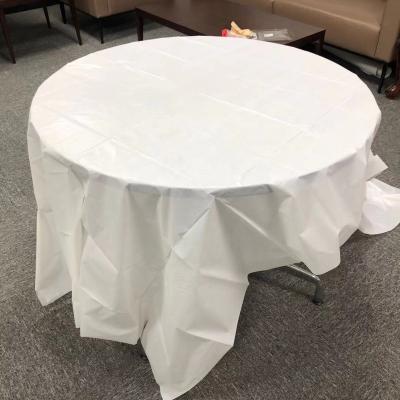 China Premium Plastic Disposable Strip Table Cover Party Table Cloth Rectangle 54 X 108 Inch for sale