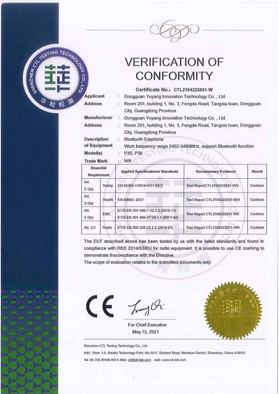 CE - Guangzhou Weituoge Electronic Technology Co., Ltd.