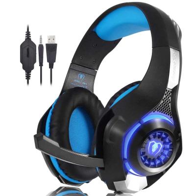 China GM1 Bass Stereo Game Headphone Deep Headband Gaming Headset Stereo Headset with MIC LED Light for PS4 Phone PC Laptop Gamer for sale