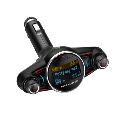 China AUX audio charger. BT08 Car Kit Handsfree FM Transmitter A2DP Car Kit Handsfree FM Transmitter 1.3 Inch LED Screen LED Screen USB Car MP3 Player for sale