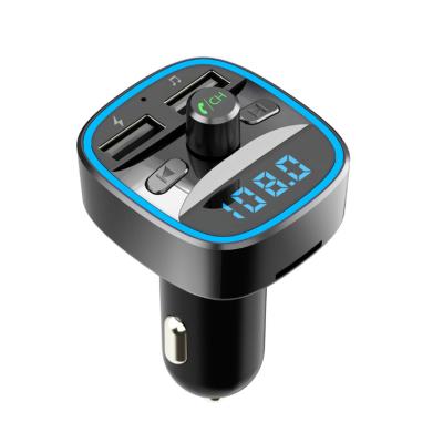 China Auto Car MP3 Player 2.4A Charging USB Car Charger T25 Stereo Kit Handsfree Calling FM Transmitter Auto Fast for sale