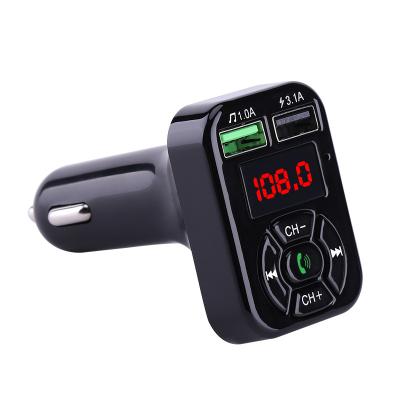 China Handsfree Fm transmitter A9 car kit LCD mp3 player 3.1A dual usb charger adapter fm transmitter wireless for sale